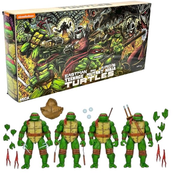 NECA Teenage Mutant Ninja Turtles Comics 7" Collectors Action Figure 4 Pack Set